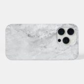 Grijs gestructureerd marmer iPhone hoesje (Achterkant horizontaal)