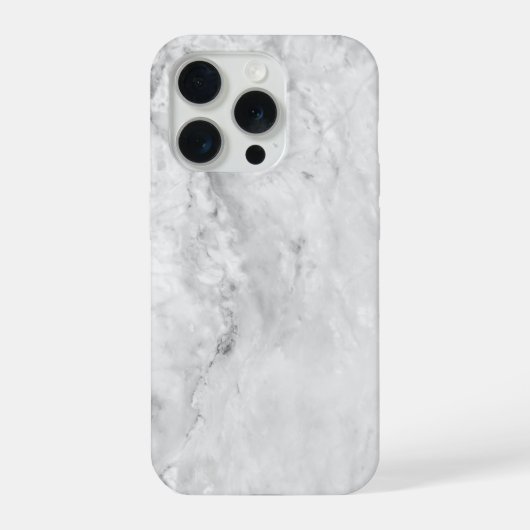 Grijs gestructureerd marmer iPhone hoesje (Achterkant)