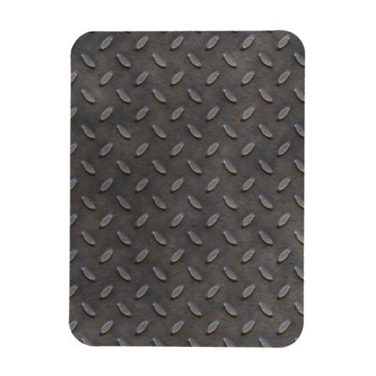 Grijs getextureerd industrieel metaal magneet (Verticaal)