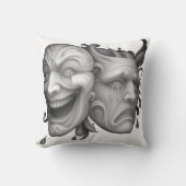 Grijs getinte maskers kussen (Voorkant)