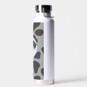 Grijs, gevlekt hond huisdier waterfles (Links)