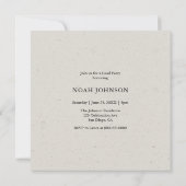 Grijs geweven effect Afstuderen foto Kaart (Achterkant)