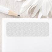 Grijs geweven elegant | Aangepast adreslabel Etiket (Insitu)