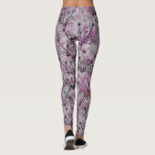Grijs glanzend gras leggings (Achterkant)