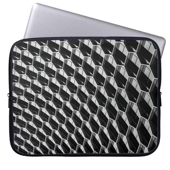 Grijs glazen dak laptop sleeve (Voorkant)