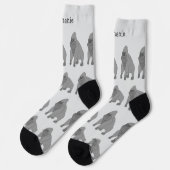 Grijs Gorilla Design Persoonlijk Sokken (Links)