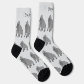 Grijs Gorilla Design Persoonlijk Sokken (Rechts)