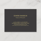 Grijs Goud Fotocollage Fotograaf Visitekaartje (Achterkant)