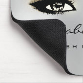 Grijs Goud Glitter Branding Beauty Lashes Skinny Muismat (Hoek)