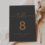 Grijs Goud Klassieke Bruiloft Kaart<br><div class="desc">Dit grijze gouden klassieke trouwtafelnummer is perfect voor een moderne bruiloft. Het eenvoudige en elegante ontwerp is voorzien van klassieke en fancy scripttypografie in goud. Dit is een dubbelzijdig tabelnummer. Voeg elk tabelnummer dat u nodig hebt afzonderlijk aan uw winkelwagentje toe.</div>