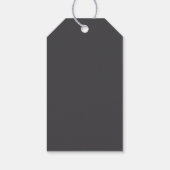 Grijs Goud Kleur Monogram Professioneel Cadeaulabel (Achterkant)