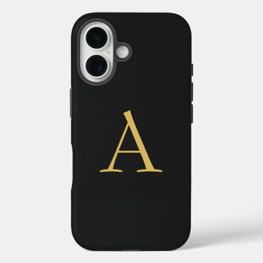 Grijs Goud Kleur Monogram Professioneel Case-Mate iPhone Case (Achterkant)