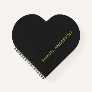 Grijs Goud Kleur Professioneel Voeg Naam Toe Notitieboek