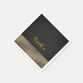 Grijs & Goud Modern Glamour Pailletten Chic Elegan Servetten (Hoek)