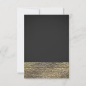 Grijs & Goud Modern Glamour Sequins Chic Tafelnumm Kaart (Achterkant)