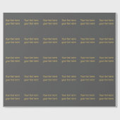 Grijs Goud Professionele Trendy Minimalistische Ei Cadeaupapier (Vlak)