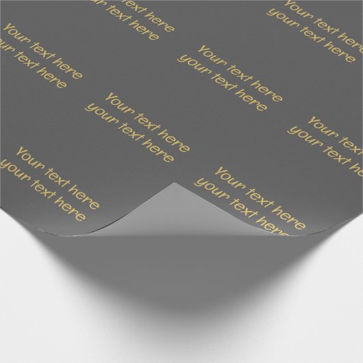 Grijs Goud Professionele Trendy Minimalistische Ei Cadeaupapier (Hoek)