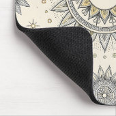 Grijs Gouden Mandala Patroon Muismat (Hoek)
