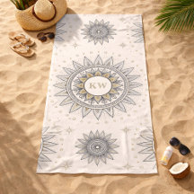 Grijs Gouden Mandala Patroon