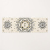 Grijs Gouden Mandala Patroon Yogamat (Voorkant (horizontaal))