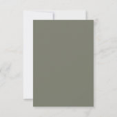 Grijs Gouden Scroll Save The Date Kaart (Achterkant)