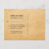 Grijs  Gramophone RSVP Briefkaart (Achterkant)