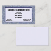 Grijs Graniet Achtergrond Lijst Countertops Ontwer Visitekaartje (Voorkant / Achterkant)