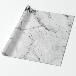 Grijs "Granite Haze Whorl" Marmeren textuur Wrappi Cadeaupapier