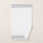 Grijs Grecian Frieze Design Bad Handdoek (Handdoek)