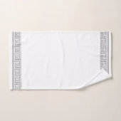 Grijs Grecian Frieze Design Bad Handdoek (Handdoek)