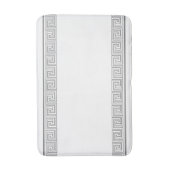 Grijs Grecian Frieze Design Badmat (Voorkant Verticaal)