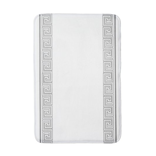 Grijs Grecian Frieze Design Badmat (Voorkant Verticaal)