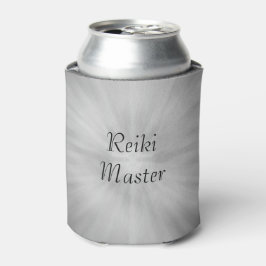 Grijs grijs Silver Reiki Master-ontwerp Blikjeskoeler