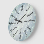 Grijs / Grijze bubels Beauty Therapy-ontwerp Grote Klok (Hoek)