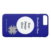 Grijs/Grijze Clover Ribbon Tmpl van Kenneth Yoncic Case-Mate iPhone Case (Achterkant (Horizontaal))