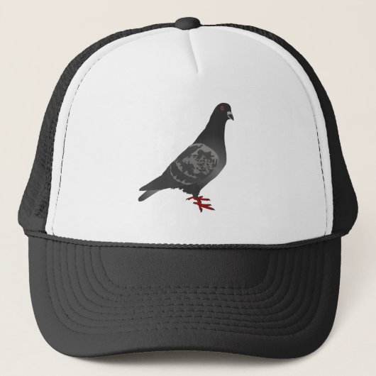 Grijs/Grijze duif Trucker Pet (Voorkant)