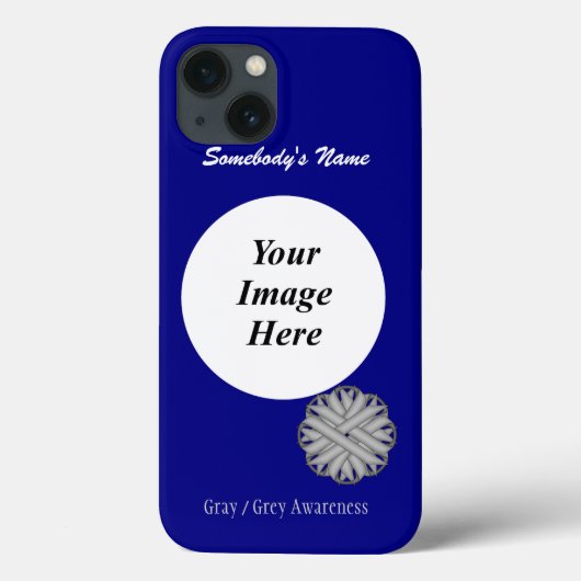 Grijs/Grijze Lint Tmpl door Kenneth Yoncich Case-Mate iPhone Case (Achterkant)