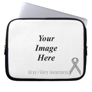 Grijs / Grijze standaard lint door Kenneth Yoncich Laptop Sleeve