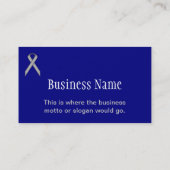 Grijs / Grijze standaard lint door Kenneth Yoncich Visitekaartje (Achterkant)