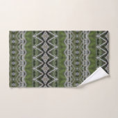 Grijs Groen Baddecor Bad Handdoek (Handdoek)