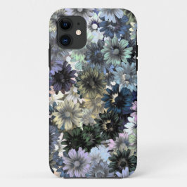 Grijs groen bloemmotief iPhone 11 hoesje