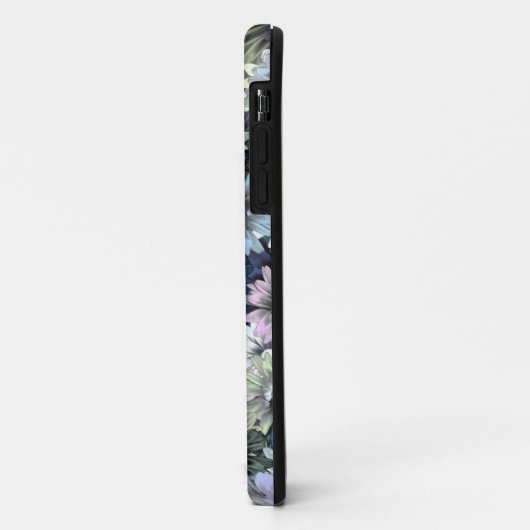 Grijs groen bloemmotief Case-Mate iPhone case (Achterkant/links)