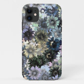 Grijs groen bloemmotief Case-Mate iPhone case (Achterkant)