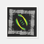 Grijs/Groen/Geel/Zwarte luiers Servetten (Voorkant)