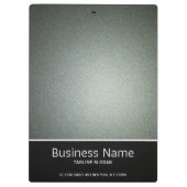 Grijs Groen Glitter Patroon Klembord (Achterkant)