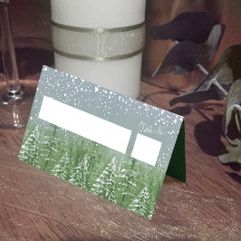 Grijs groen is het seizoen om te trouwen escort plaatskaartje