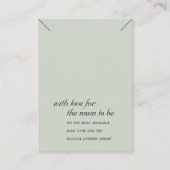 GRIJS GROEN MUM OM CADEAU KETTING DISPLAY KAART PLAATSKAARTJE (Voorkant)