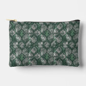 Grijs, groen namaakslangenleer. etui (Voorkant)