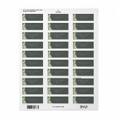 Grijs Groen Snowberry+Eucalyptus Retouradres Etiket (Full Sheet)