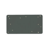 Grijs Groen Zelf-druk Adresetiket Etiket (Voorkant)